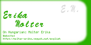 erika molter business card